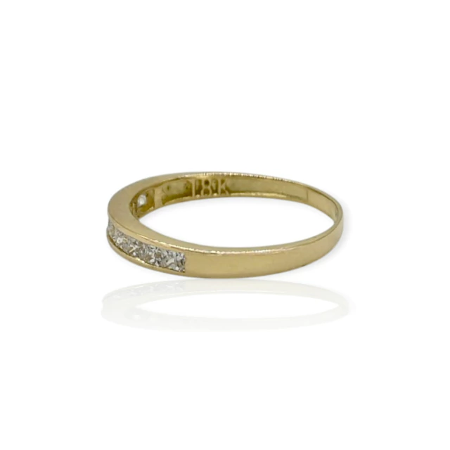 Anillo oro 18k medio sin fin - An596 - 1,9g - HRO Luxe