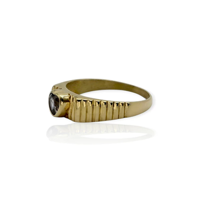 Anillo oro 18k diseño moderno - An608 - 4g en internet