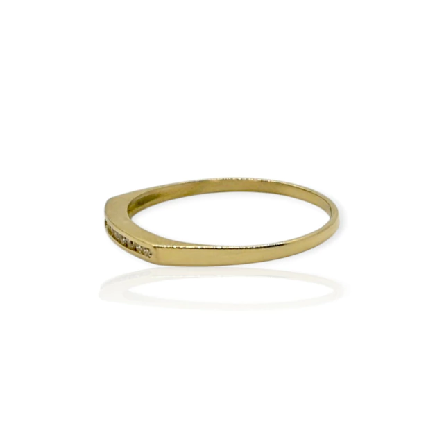 Anillo oro 18k medio sin fin - An610 - 1,4g - HRO Luxe