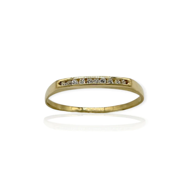 Anillo oro 18k medio sin fin - An610 - 1,4g - comprar online