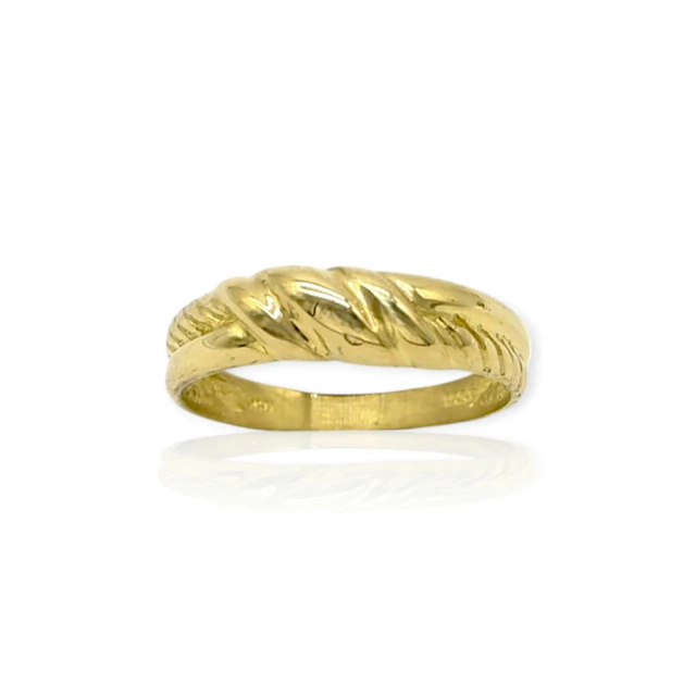 Anillo oro 18k labrado - An627 - 2,5g - comprar online