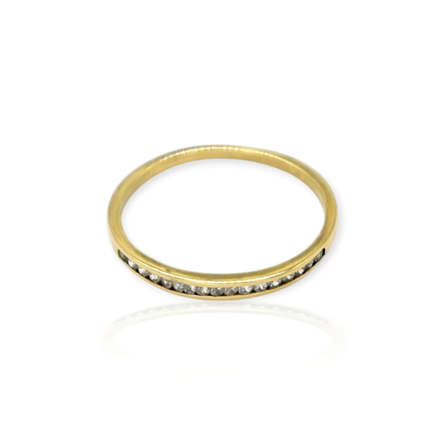 Anillo oro 18k medio sin fin - An652 - 1g en internet