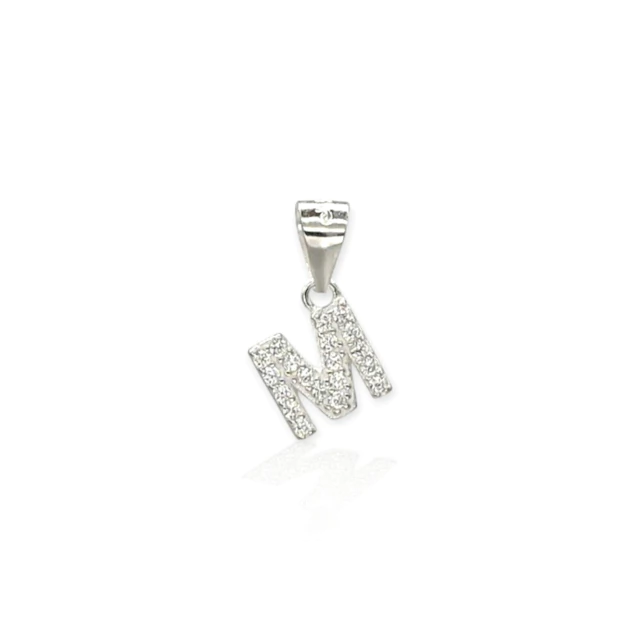 Dije plata 925 letra M - Fr590 - 13d - comprar online