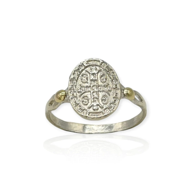 Anillo plata 925 San Benito - Ml1165 - 15d - comprar online