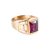 Anillo De Hombre - Oro 18 Kilates- Rubí - 6,8 Grs - An172 - HRO JOYAS