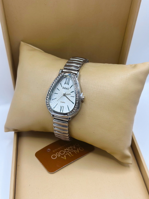 Relógio cobra Prata - Dourado Com Zircônia - comprar online