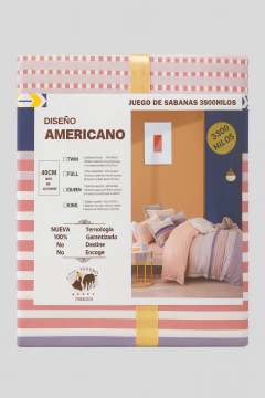 Juego de Sábanas estampadas Diseño Americano (3800 hilos) - comprar online