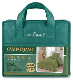 Juego de sábanas Campomayo Linea Imperio Lisas 600 hilos con Valija de Regalo - comprar online