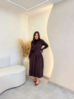 VESTIDO TRICÔ MANGA - Fontinele moda cristã