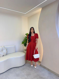 VESTIDO COM FLOR - comprar online