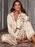 Conjunto de Pijama de Cetim com Ribana Contrastante, Férias - comprar online