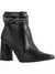 Lumiss Bota Coturno Feminina Strass Salto Alto Grosso Confortável Cano Curto Zíper Botinha Blogueira Fashion Lumiss - comprar online