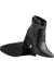 Lumiss Bota Coturno Feminina Strass Salto Alto Grosso Confortável Cano Curto Zíper Botinha Blogueira Fashion Lumiss
