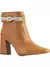 Lumiss Bota Coturno Feminina Strass Salto Alto Grosso Confortável Cano Curto Zíper Botinha Blogueira Fashion Lumiss - comprar online