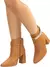 Lumiss Bota Coturno Feminina Strass Salto Alto Grosso Confortável Cano Curto Zíper Botinha Blogueira Fashion Lumiss