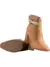 Lumiss Bota Coturno Feminina Strass Salto Alto Grosso Confortável Cano Curto Zíper Botinha Blogueira Fashion Lumiss
