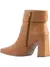 Lumiss Bota Coturno Feminina Strass Salto Alto Grosso Confortável Cano Curto Zíper Botinha Blogueira Fashion Lumiss