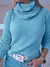 TRICOZHU COLA ALTO LISA tricot inverno blusa moda feminina tricot linha inverno Blusinha Manga longo