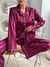Conjunto de Pijama de Cetim com Ribana Contrastante, Férias - comprar online