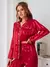 Conjunto de Pijama de Cetim com Ribana Contrastante, Férias - comprar online