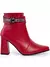 Lumiss Bota Coturno Feminina Strass Salto Alto Grosso Confortável Cano Curto Zíper Botinha Blogueira Fashion Lumiss - comprar online