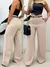 Calça Pantalona Com Cinto Alfaiataria feminina