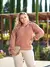 Trico blusa manga longa com tranca moda outono e inverno - loja online