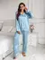 Conjunto de Pijama de Cetim com Ribana Contrastante, Férias - comprar online