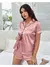 Pijama Feminino Americano Cetim toque de Seda com Elastano - loja online
