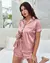 Pijama Feminino Americano Cetim toque de Seda com Elastano - Seuconfortotche