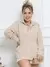 Imagem do Camisa Feminina Manga Longa Social ou Casual Listrada com Botão em tecido crepinho crepe blusa soltinha larga look boho