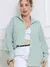 Camisa Feminina Manga Longa Social ou Casual Listrada com Botão em tecido crepinho crepe blusa soltinha larga look boho - comprar online