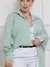 Camisa Feminina Manga Longa Social ou Casual Listrada com Botão em tecido crepinho crepe blusa soltinha larga look boho na internet