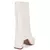 Bota Feminina Cano Médio Salto Geométrico 7,5cm Bico Fino Moda Blogueira Antiderrapante Luxo