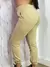 Calça Feminina de Moletom Jogger Sintura Alta Com Bolso Flanelada