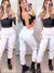 Calça Feminina de Moletom Jogger Sintura Alta Com Bolso Flanelada