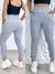 Calça Feminina de Moletom Jogger Sintura Alta Com Bolso Flanelada - loja online