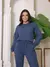 Conjunto Feminino em Moletinho Calça Jogger Cintura Alta e Blusa Manga Longa Casual e Confortável Moda 2025 - comprar online