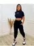 Calça Feminina de Moletom Jogger Sintura Alta Com Bolso Flanelada - Seuconfortotche