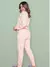 Conjunto HomeWear Feminino Longo Coral na internet