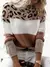 Blusa Tricot Manga Longa Onça - Seuconfortotche