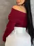 Blusa manga longa ciganinha ribana ombro a ombro moda outono inverno - Seuconfortotche
