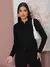 Conjunto EleganteFeminino De Calça Pantalona E Blusa Casaco longo Confeccionado Em Tecido Moletinho na internet