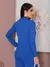 Conjunto EleganteFeminino De Calça Pantalona E Blusa Casaco longo Confeccionado Em Tecido Moletinho - comprar online