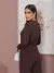 Imagem do Conjunto EleganteFeminino De Calça Pantalona E Blusa Casaco longo Confeccionado Em Tecido Moletinho