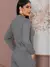 Conjunto EleganteFeminino De Calça Pantalona E Blusa Casaco longo Confeccionado Em Tecido Moletinho