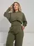 Conjunto MOLETINHO Calça Pantalona e Blusa com Capuz FEMININO com bolso PREMIUM - comprar online