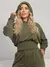 Conjunto MOLETINHO Calça Pantalona e Blusa com Capuz FEMININO com bolso PREMIUM - loja online