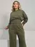 Conjunto MOLETINHO Calça Pantalona e Blusa com Capuz FEMININO com bolso PREMIUM