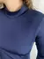 Blusa Termica Inverno Flanelada Golinha Alta Feminino Adulto Segunda Pele Azul Marinho - loja online